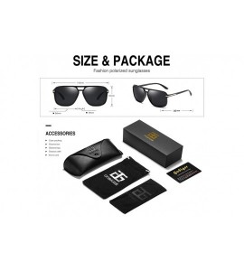 Goggle Polarized Sunglasses for Men Aviator Driving Women Mens Sunglasses Rectangular Vintage Sun Glasses - C518SY0LADQ $30.05