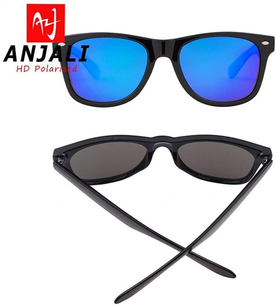 Rectangular Unisex Polarized Sunglasses Classic Vintage Men women Retro UV400 Brand Designer 100% UV Blocking Sun glasses - C...