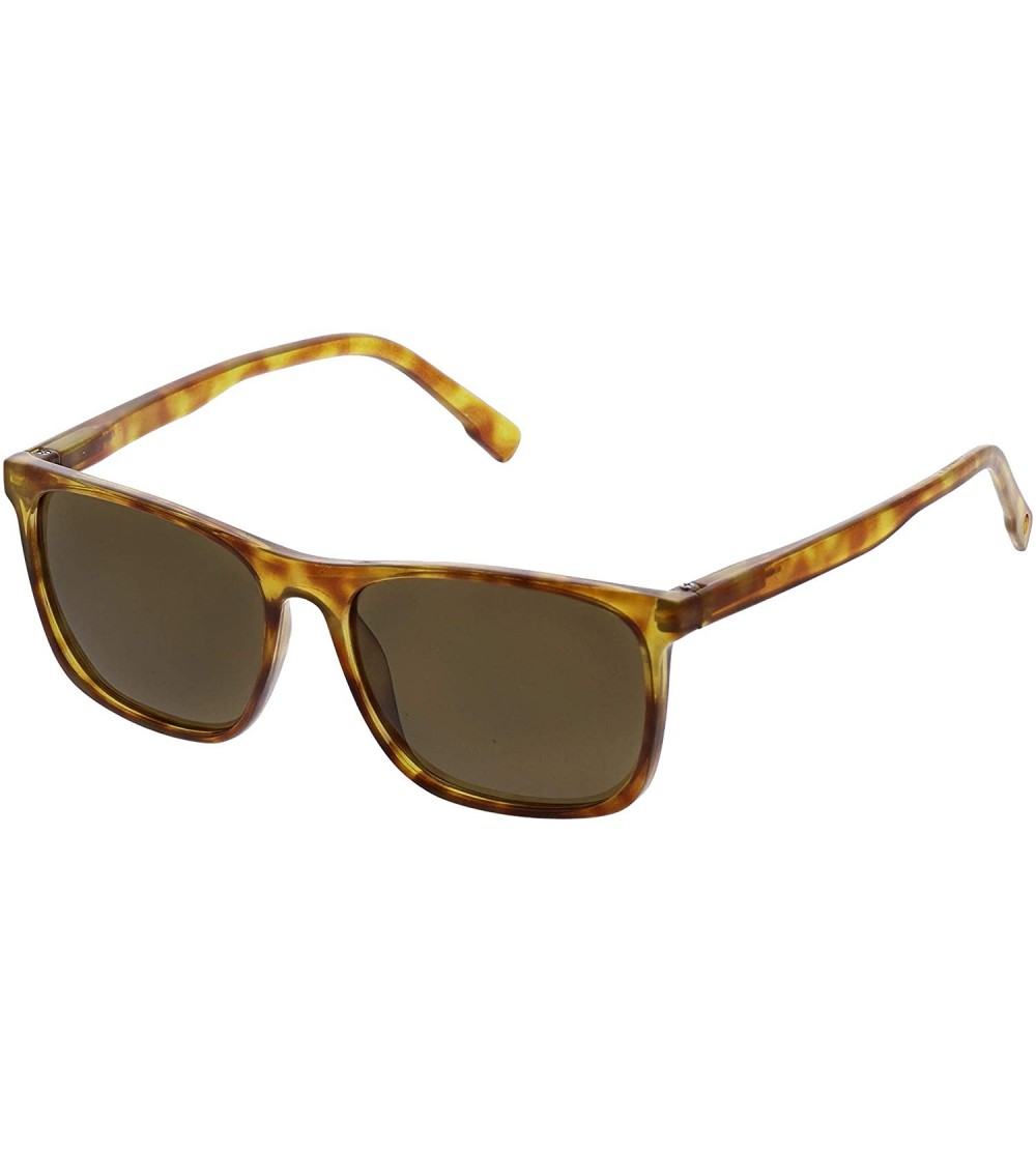 Square Highbrow Square Reading Sunglasses- Honey Tortoise- 56 mm + 1.5 - C118X006NNH $43.22
