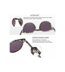 Round Small Round Sunglasses Vintage Circle Polarized Hippie Sun Glasses with Mirrored Lens - C118ZGGGEK0 $17.39