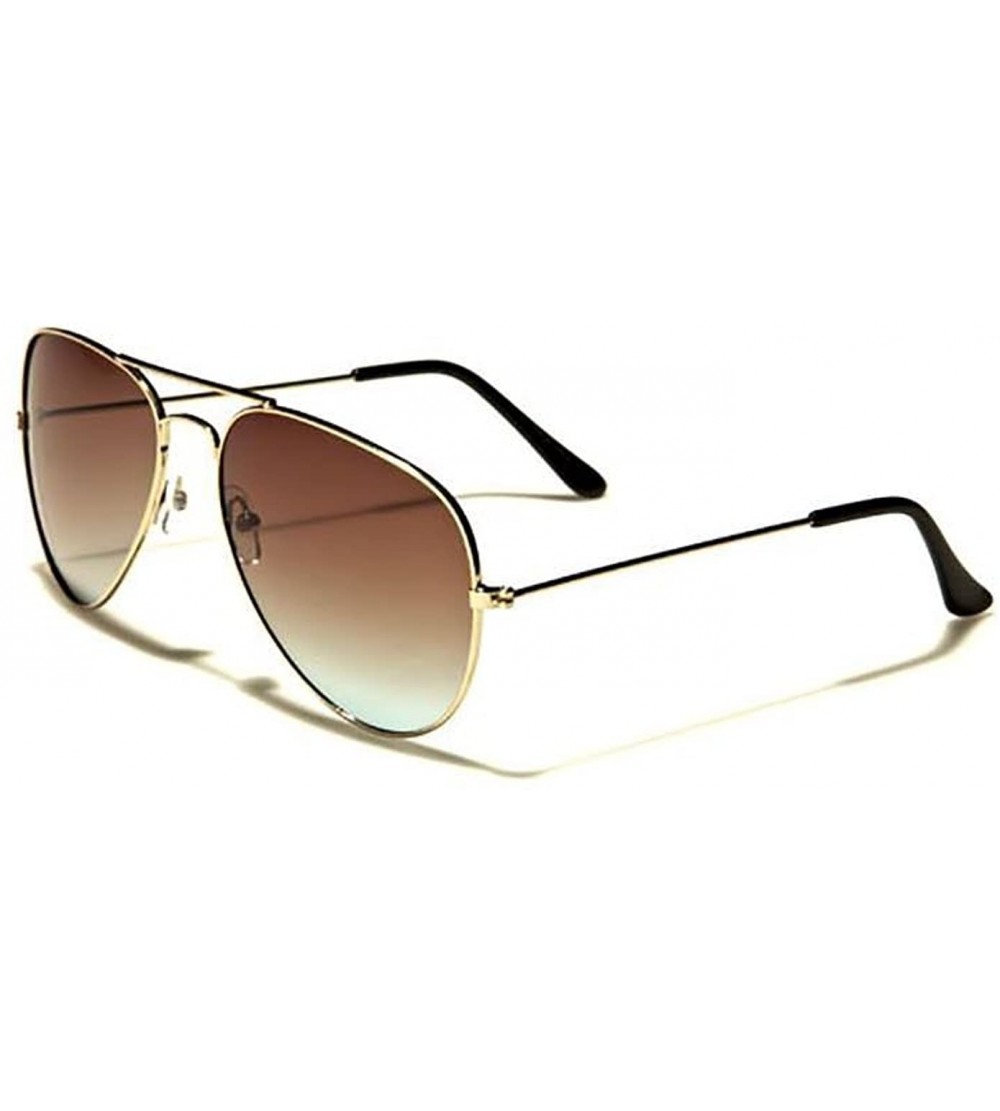 Aviator Gold Aviator Sunglasses - Green/Gold - CN18DNHAZHD $17.55