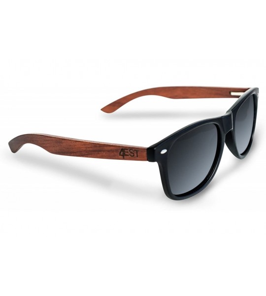 Wayfarer Bamboo Sunglasses - 100% Polarized Wood Shades for Men & Women from the"50/50" Collection - Rose Wood - CG185U3L9IR ...