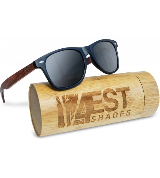 Wayfarer Bamboo Sunglasses - 100% Polarized Wood Shades for Men & Women from the"50/50" Collection - Rose Wood - CG185U3L9IR ...