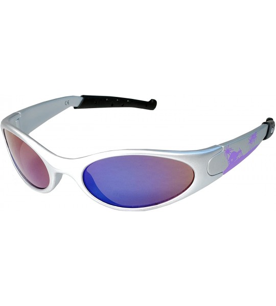 Sport CLEARANCE!!! Sunglasses JR85 Juniors Ages 3-8 Beachcomber Mirror lens - Silver - C1113LJS39J $17.48