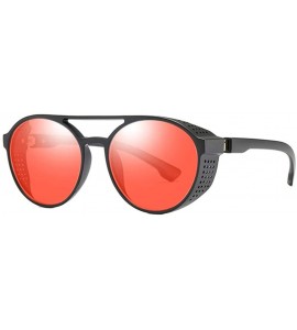 Square Vintage Sunglasses- Fashion Irregular Shape Glasses Retro Style Unisex - Red - CQ18RQXR6RA $14.12