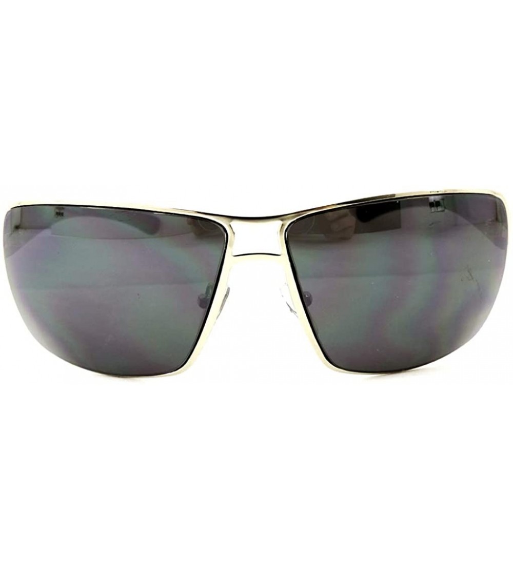 Aviator Aviators Mirrored Sunglasses Metal Frame Women Mens UV400 - Grey - Silver Frame - CA18EOMMAHI $22.79
