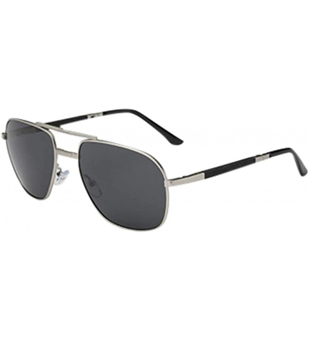 Oversized Trendy Rimless Sunglasses Mirror Reflective Sun Glasses for Women Men - Silver - CA194YN3Q85 $28.39