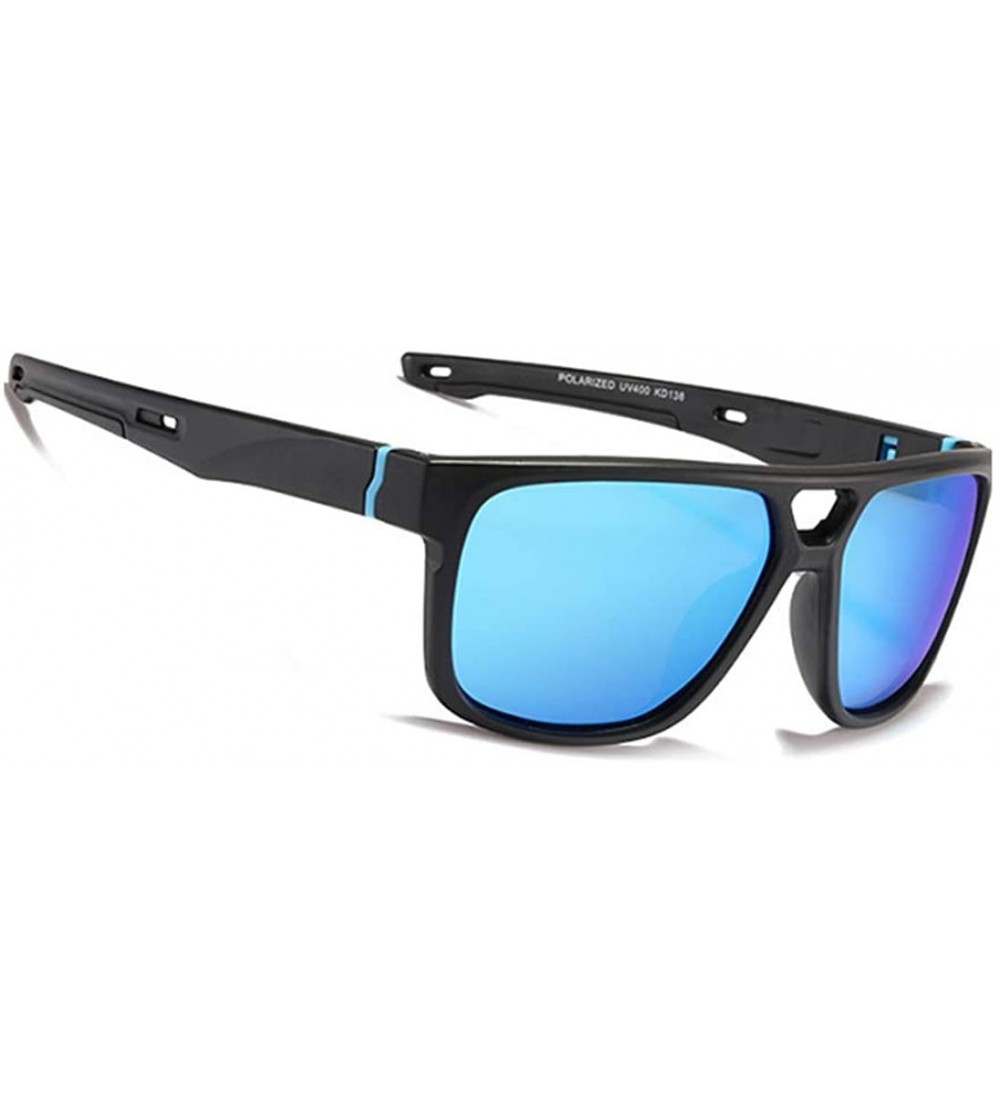 Square Removable Foot Square Sports Sunglasses Dazzling True Film Polarized Fishing Driver's Glasses - CB18Z5KTNUH $53.67
