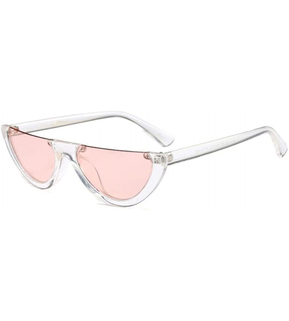 Goggle Classic Half Frame Cat Eye Sunglasses Mod Style For Men Women - C8 - CL18CMN0Q5H $40.67