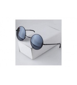 Goggle Vintage Round Sunglasses Women Sun Glasses Gold Alloy Circle Men Feminine Goggles - White Silver - CE198AHWDDC $54.71