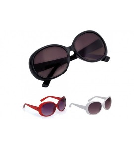 Goggle Ladies Oversized Round Oval Sunglasses - Posh Style - Red - C411JG0JHNN $23.78