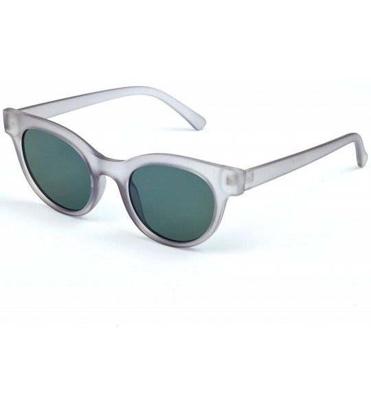 Cat Eye Vintage Retro Old Hollywood Cat-Eye Sunglasses (Zoe) - Grey - CL18EG9D24U $19.47