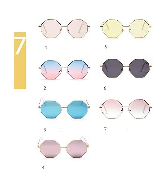 Square hexagon sunglasses Designer Fashion Sunglasses - Black - C818A60KTRS $21.49
