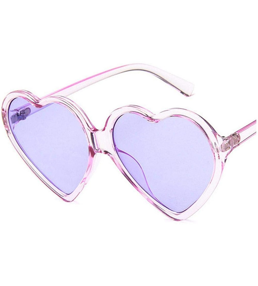 Goggle Women Cute Sexy Sun Glasses Fashion Love Heart Sunglasses Brand Designer Retro Vintage Cheap Red Shades - 10 - CW197A2...