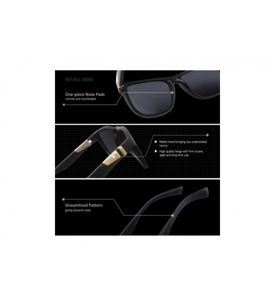 Oversized Polarized Sunglasses for Women and Men-HD Lens Glare-Free-100% UV Protection M44 - Matte Brown Frame Brown Lens - C...