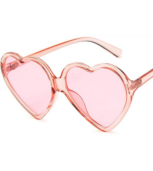 Goggle Women Cute Sexy Sun Glasses Fashion Love Heart Sunglasses Brand Designer Retro Vintage Cheap Red Shades - 10 - CW197A2...