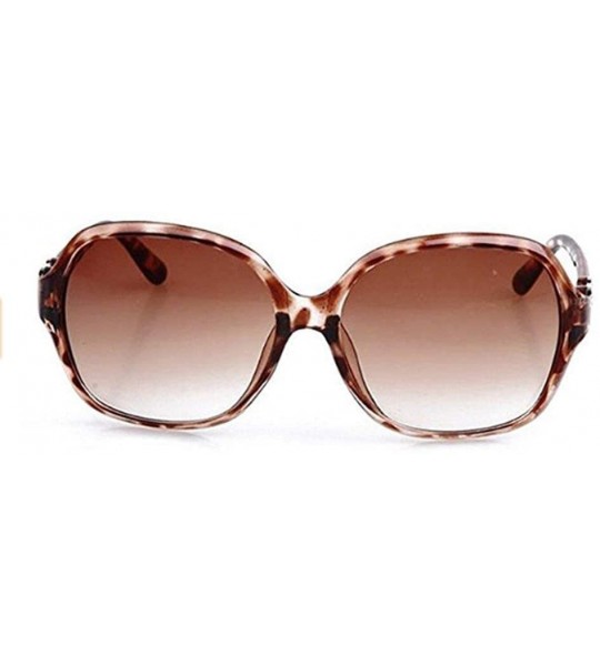 Sport Fashion Lady Sunglasses Driving Glasses Large Frame Polarized Sunglasses - Dark Coffee - C718UTDH0AI $62.03