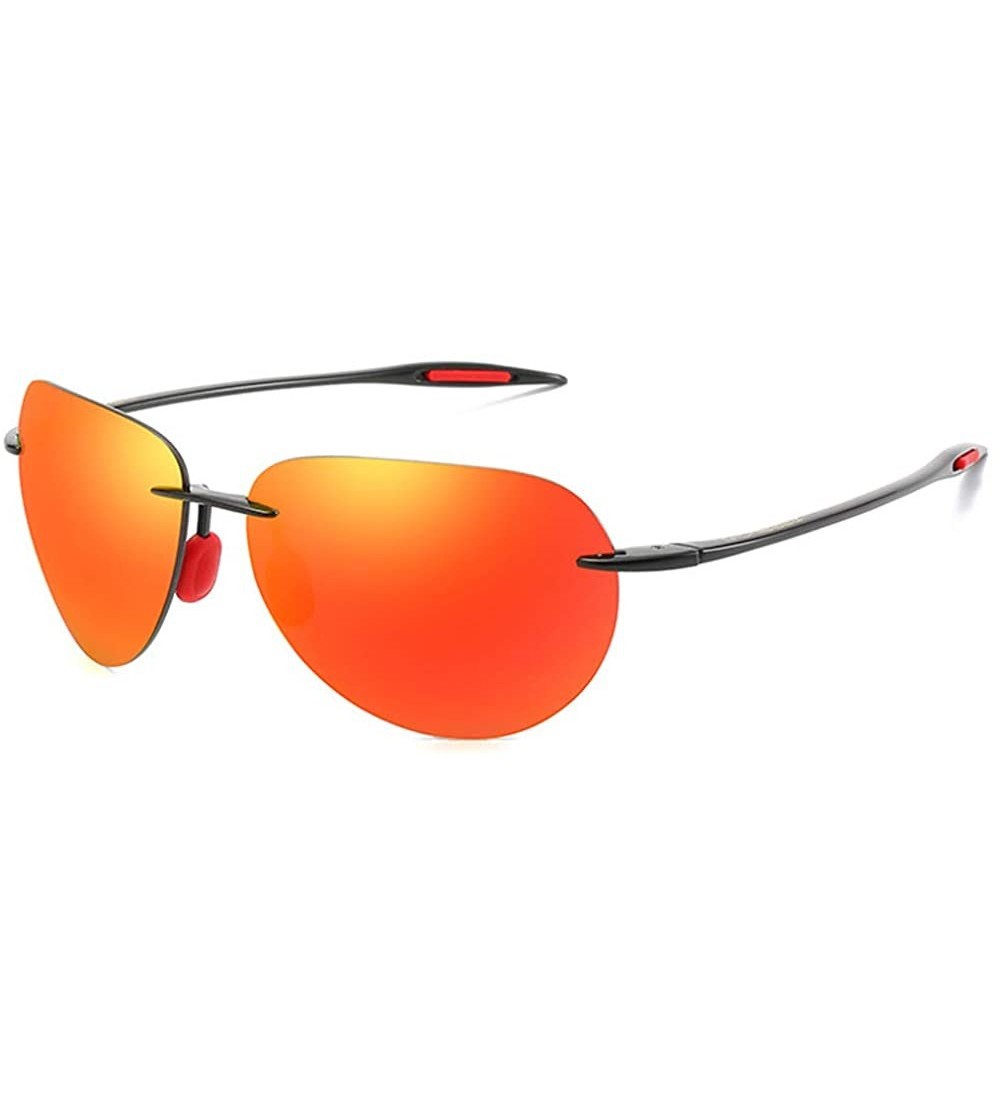 Aviator Classic Pilot Sunglasses For Men Women Retro Rimless Sunglasses metal Sunglasses Driving Sport sunglasses - 3 - CP198...