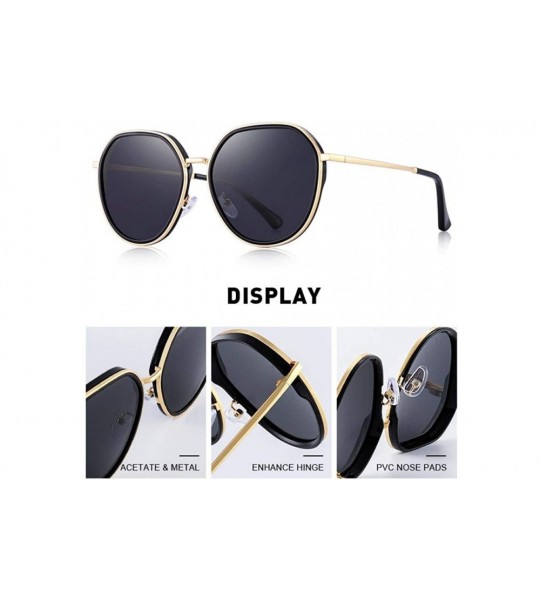 Aviator DESIGN 2019 New Arrival Women Fashion Trending Sunglasses Ladies C01 Black - C03 Bud Green - CI18XGG28NI $28.55