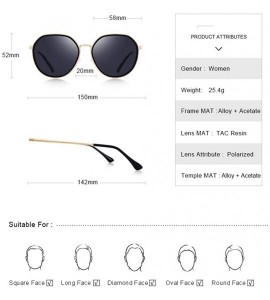 Aviator DESIGN 2019 New Arrival Women Fashion Trending Sunglasses Ladies C01 Black - C03 Bud Green - CI18XGG28NI $28.55