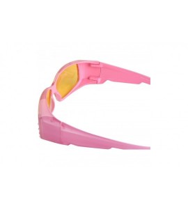 Sport 2 Pair of Night Driving Polarized Sunglasses that Fit Over Prescription Glasses - Pink - CG1885Y54M6 $35.67