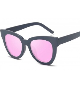 Cat Eye New big box cat eye sunglasses general style retro sunglasses anti UV sunshade glasses - Flower - CR18W39LRXH $31.59