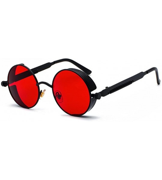 Round Sunglasses Steampunk Sunglasses- Vampire Glasses - C718E9KQ2W8 $43.15