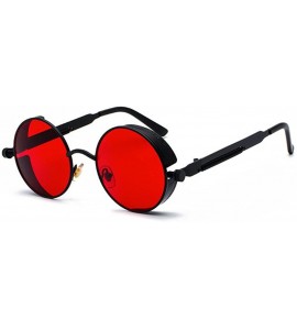 Round Sunglasses Steampunk Sunglasses- Vampire Glasses - C718E9KQ2W8 $43.15