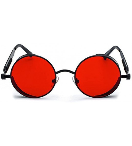 Round Sunglasses Steampunk Sunglasses- Vampire Glasses - C718E9KQ2W8 $43.15