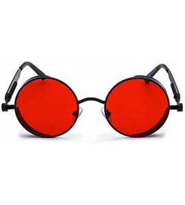 Round Sunglasses Steampunk Sunglasses- Vampire Glasses - C718E9KQ2W8 $43.15