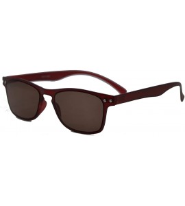 Wayfarer In FlexiSun- Reading Sunglasses Super Comfortable Flexible Frames - Red - CP124HTLGWR $23.18