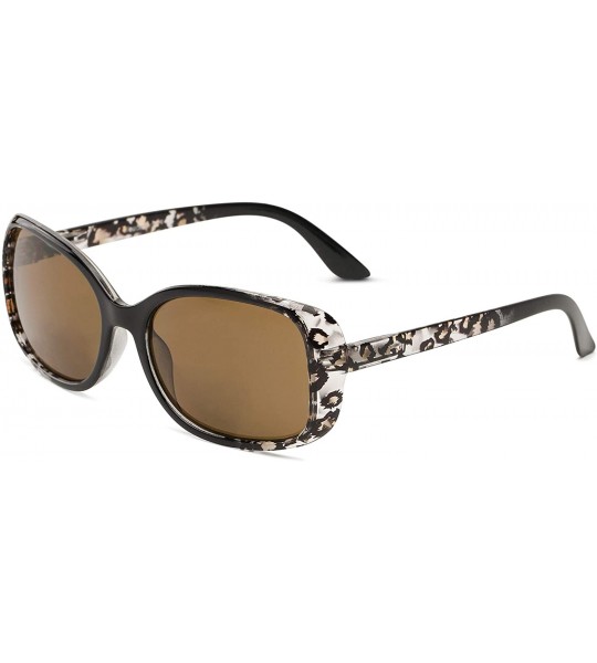 Oversized Readers.com Sun Reader The Cassia Bifocal Reading Sunglasses Plastic Square Style for Women - C412IIBZ1FD $35.17