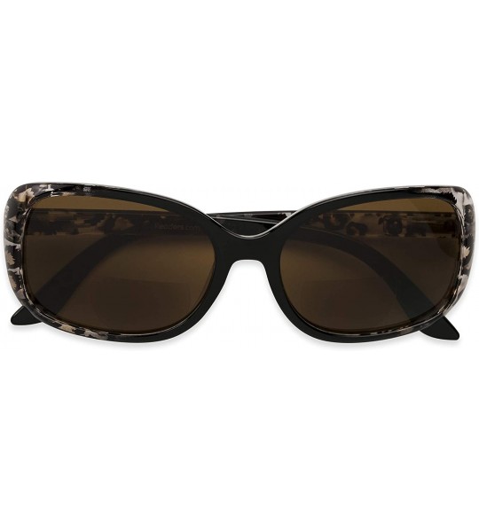 Oversized Readers.com Sun Reader The Cassia Bifocal Reading Sunglasses Plastic Square Style for Women - C412IIBZ1FD $35.17