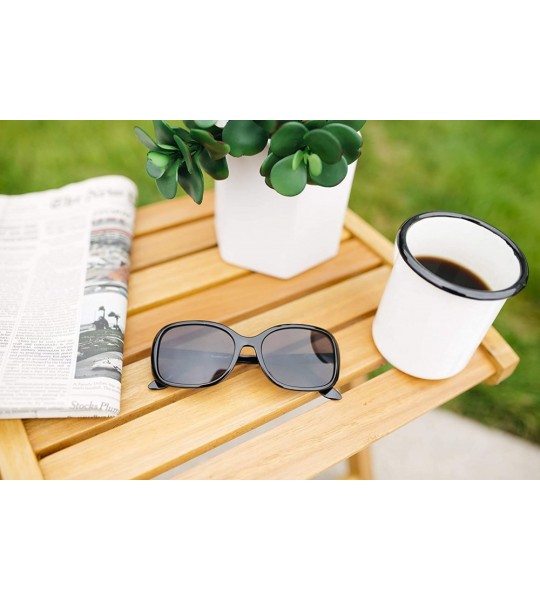 Oversized Readers.com Sun Reader The Cassia Bifocal Reading Sunglasses Plastic Square Style for Women - C412IIBZ1FD $35.17