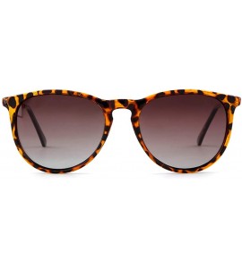 Goggle Vintage Sunglasses for Women Men Retro Round Design Polarized Sun Glasses - Leopard Frame Brown Lens - C4196U522GE $19.68