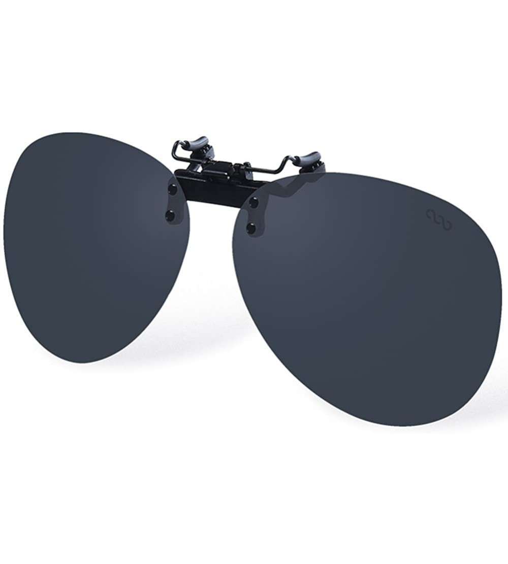 Aviator Men and Women Fashion Polarized Clips on Sunglasses for Cycling Fishing - 30a Black - CA12DRCIBCN $65.95