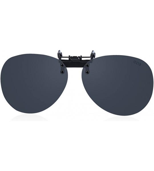 Aviator Men and Women Fashion Polarized Clips on Sunglasses for Cycling Fishing - 30a Black - CA12DRCIBCN $65.95