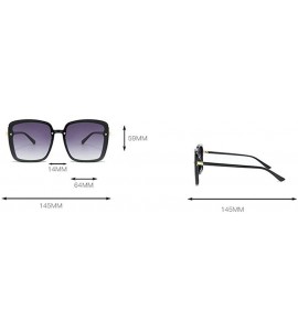 Square 2019 New Retro Square Female Sunshade glasses Fashion Full Frame Ultralight Mens Goggle - Grey - C118Y763WZI $22.38