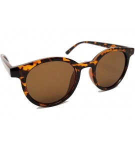 Round Vintage Sunglasses Horn Rimmed Round Circle Sunglasses IL1010 - Tortoise - CY18LH3S8GS $26.29