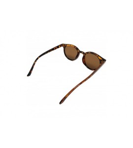 Round Vintage Sunglasses Horn Rimmed Round Circle Sunglasses IL1010 - Tortoise - CY18LH3S8GS $26.29