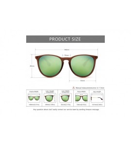 Aviator Vintage Round Sunglasses for Women Classic Retro Designer Style - CZ18CURAM48 $27.23