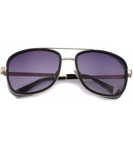 Shield Mens Womens Sunglasses Tony Style Retro Side Shield Square Sunglasses - C1 - CJ18TINU0GY $23.01