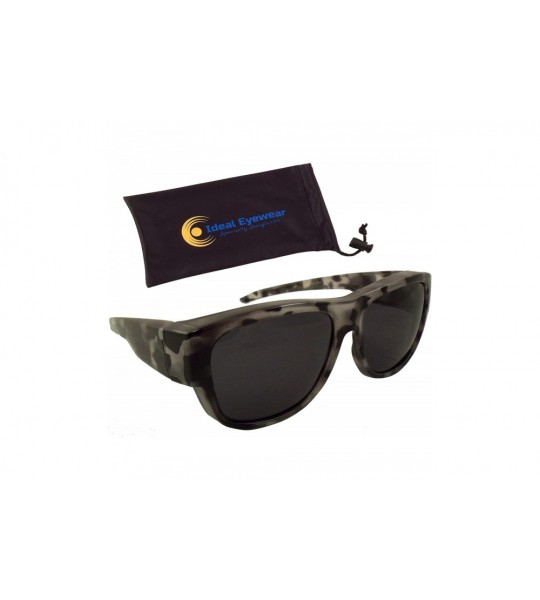 Oval Womens Fit Over Sunglasses in Tortoise Colors - Wear Over Prescription Glasses - Polarized - C718DKQM3T6 $27.93