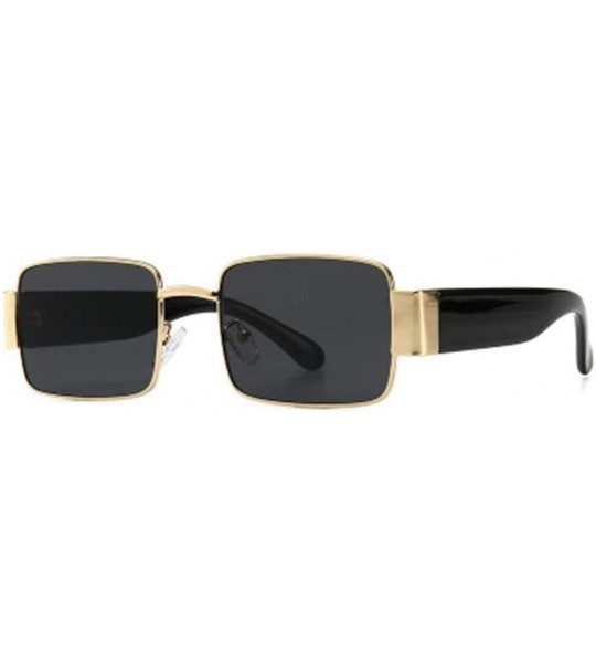 Sport Metal Sunglasses Male Street Shooting Personality Square Sunglasses - 7 - CL190HD9MGQ $59.60