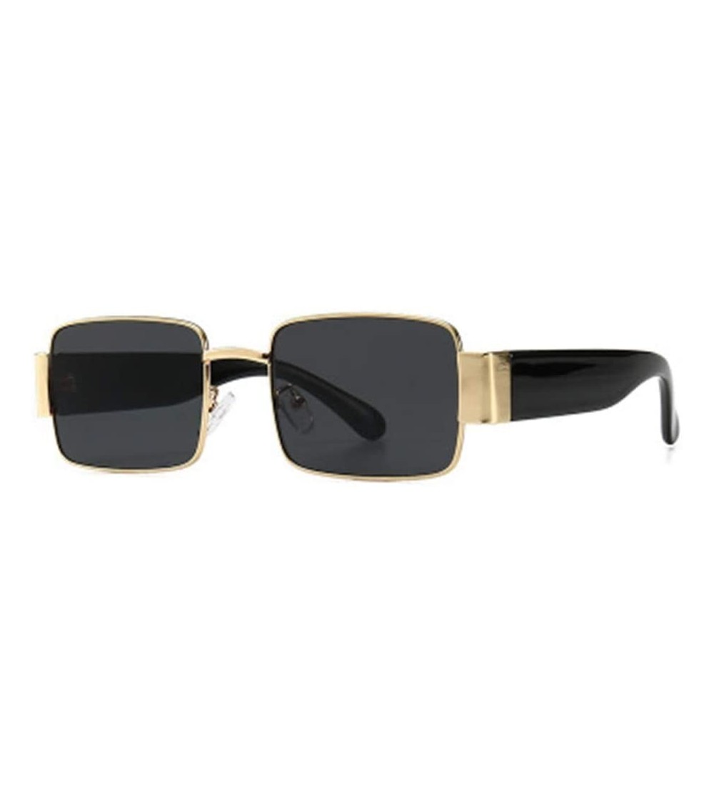 Sport Metal Sunglasses Male Street Shooting Personality Square Sunglasses - 7 - CL190HD9MGQ $59.60