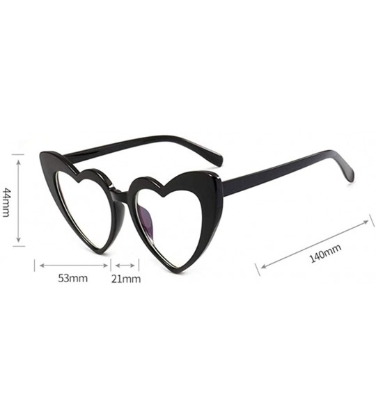 Cat Eye Heart Sunglasses Women Cat Eye Sun Glasses Retro Love Heart Shaped Glasses - Rgray - CZ18WYR86OA $45.29