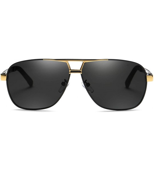 Aviator Men's Polarized Driving Sunglasses UV400 Protection Sun Glasses for men aviator - Gold - CU18IQCX9KZ $30.81