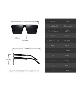 Rectangular Fashion Rectangular Sunglasses-Polarized Rimless Sun Glasses-For Outdoor Driving - C - C4190O9Y8YY $57.38