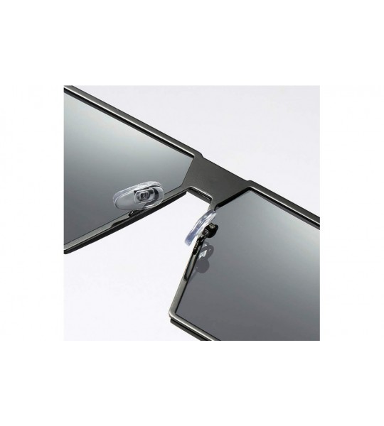 Rectangular Fashion Rectangular Sunglasses-Polarized Rimless Sun Glasses-For Outdoor Driving - C - C4190O9Y8YY $57.38