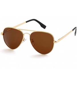 Aviator Polarized Aviator Sunglasses for Men Women Metal Frame 100% UV400 Protection Lens- 58mm - CT18Z7ZLL9Q $26.23